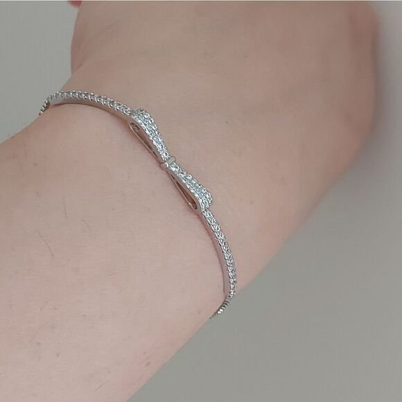 925 Silver Bowknot Bracelet - Picture 3 of 15
